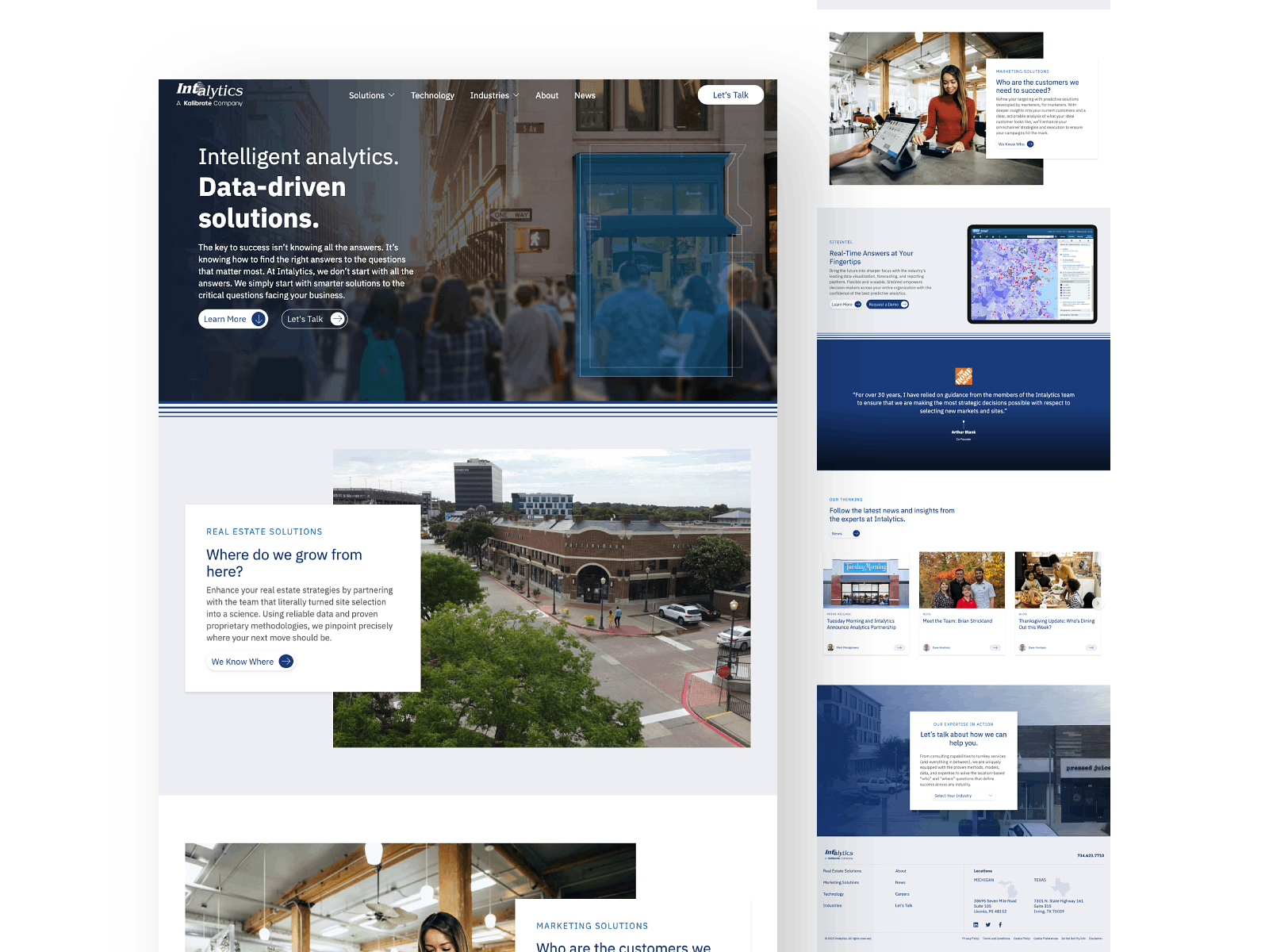 WordPress Design and Content Strategy for Intalytics