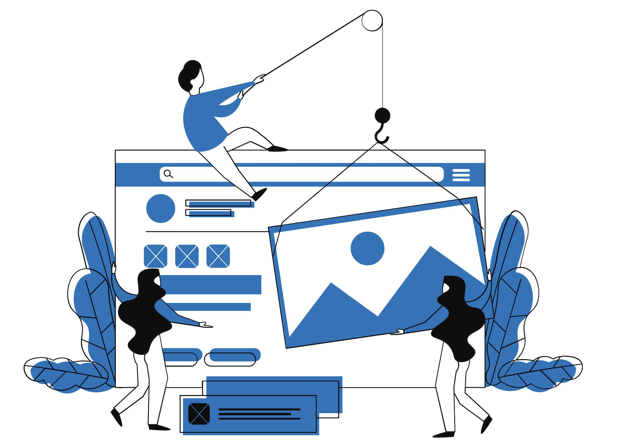 An image suggesting agile web design and its limitations.