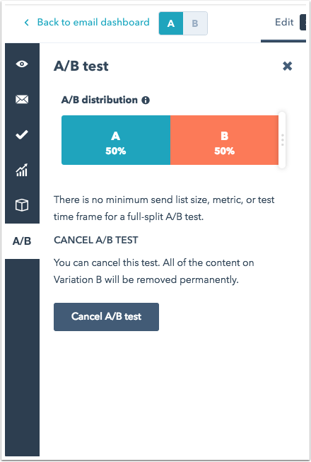 Image showing both versions of the page will then be displayed to visitors according to the âdistributionâ of them, which can be adjusted