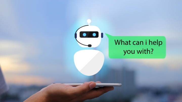 A chatbot asking a question.