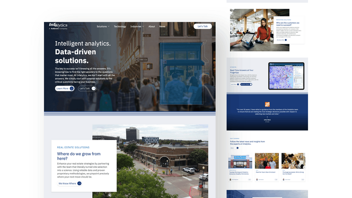 WordPress Design and Content Strategy for Intalytics