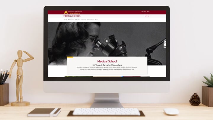 UMN Med School Drupal Migration Hero Image