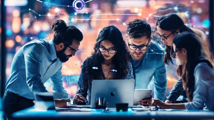 modern marketing team