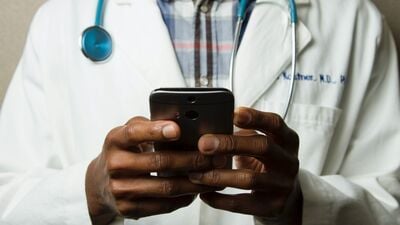 doctor on phone