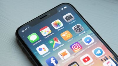 image of phone screen showing apps
