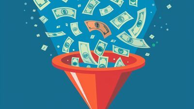 results-driven marketing with dollars coming out of the marketing funnel