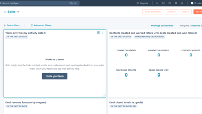 Hubspot Dashboard