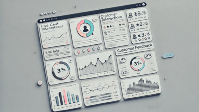 A graph or dashboard displaying real-time data metrics