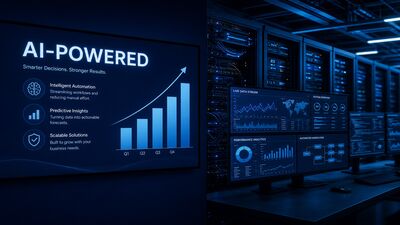 Conceptual illustration comparing AI agency marketing claims versus operational reality