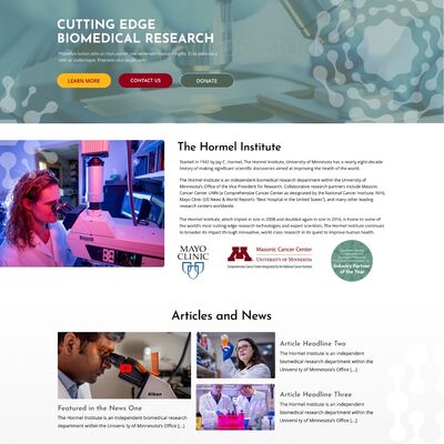 UMN Hormel Institute Homepage