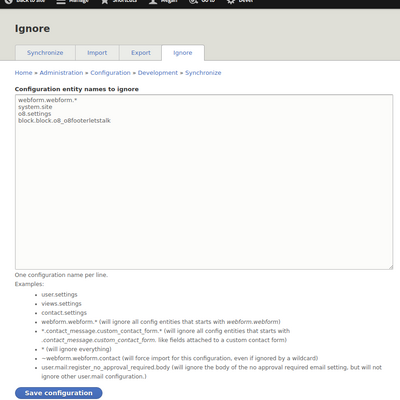 Drupal Config Split & Config Ignore: Dev Team Tips | O8