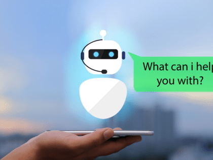 A chatbot asking a question.