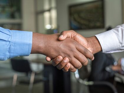 shaking hands