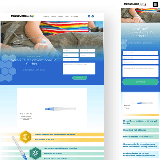 MedSource VeroTrue™ Conventional IV Catheter screenshot