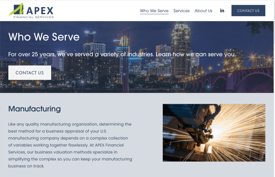 Squarespace website