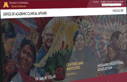 UMN Academic Clinical Affairs website