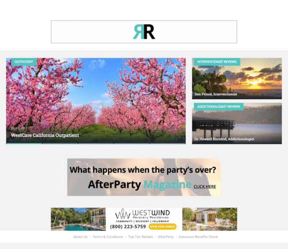 Rehab Reviews - WordPress site