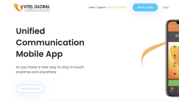 Vitel Global website homepage