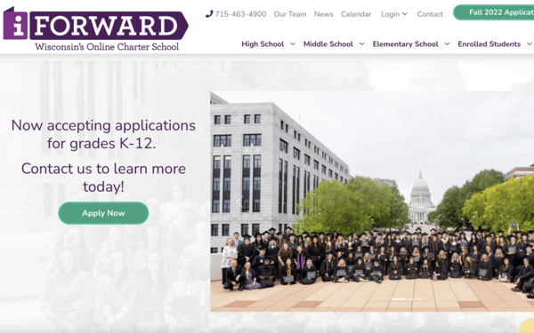 iForward homepage