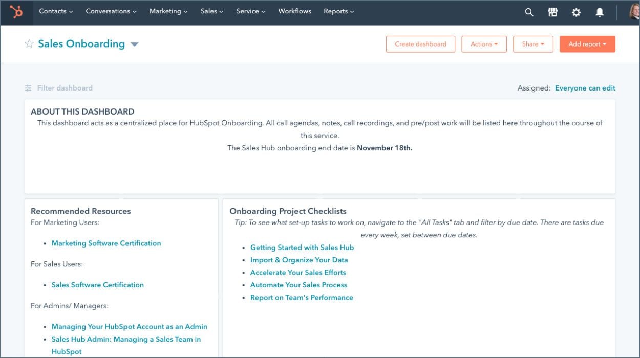 MedSource Labs HubSpot Onboarding Screenshot