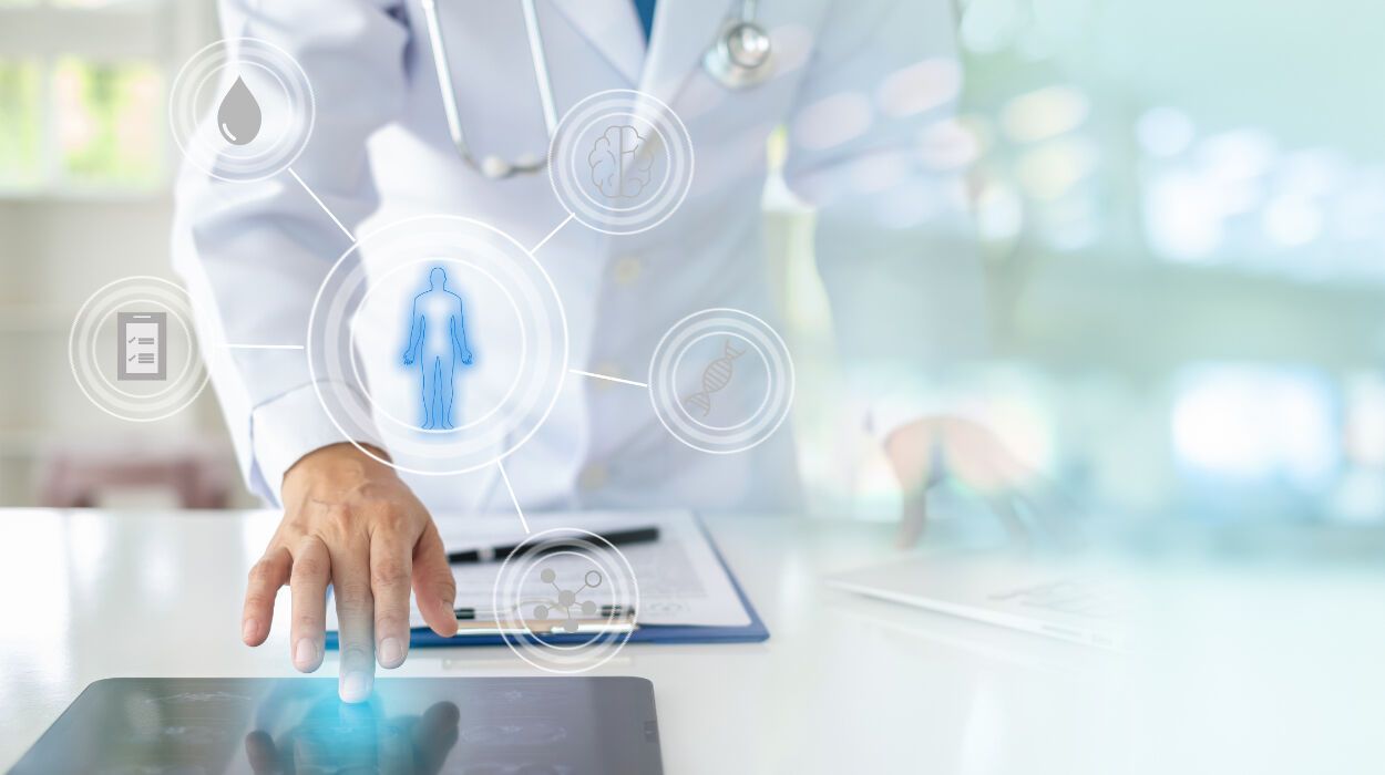 Image suggesting healthcare and technology.