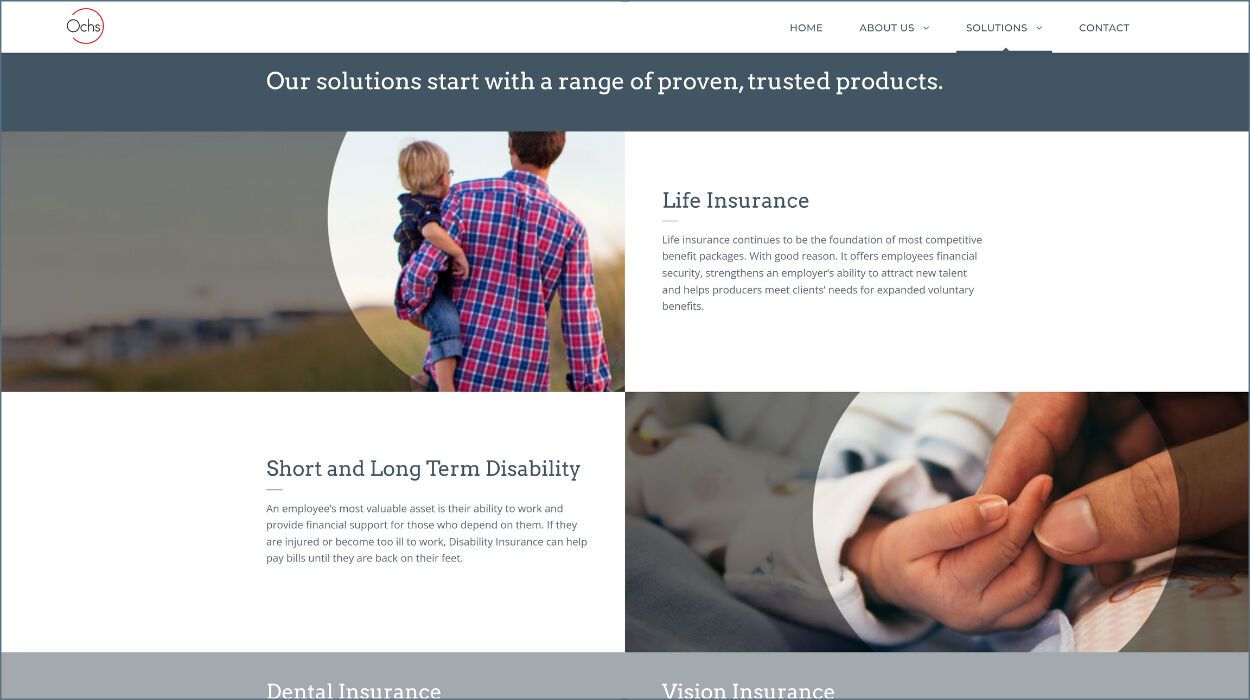 Ochs, Inc. Website Screenshot