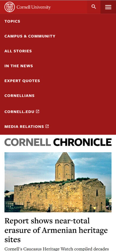 Cornell Chronicle Mobile