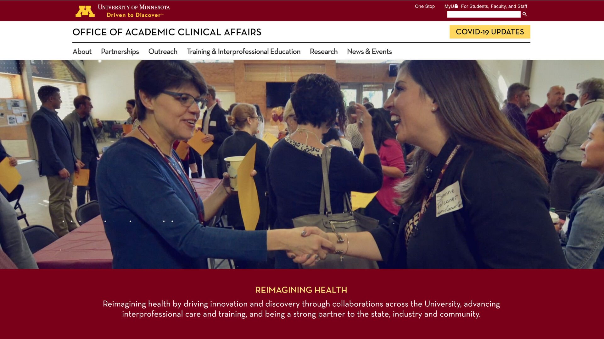 UMN Office of Academic Clinical Affairs Desktop