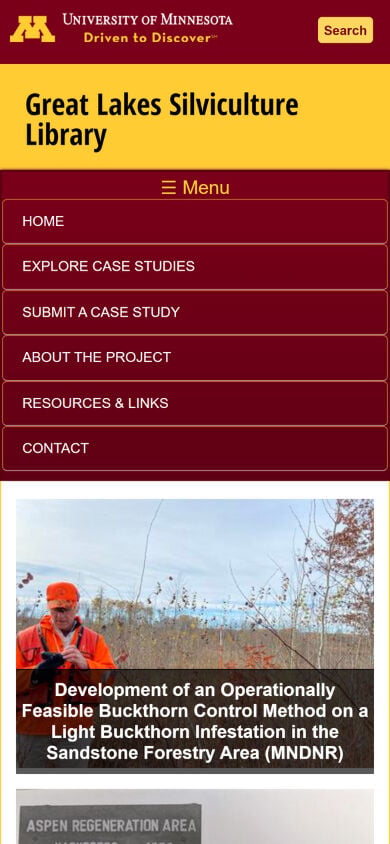Great Lakes Silviculture Library Mobile
