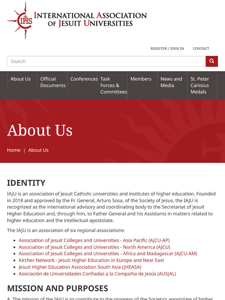 International Association of Jesuit Universities Tablet