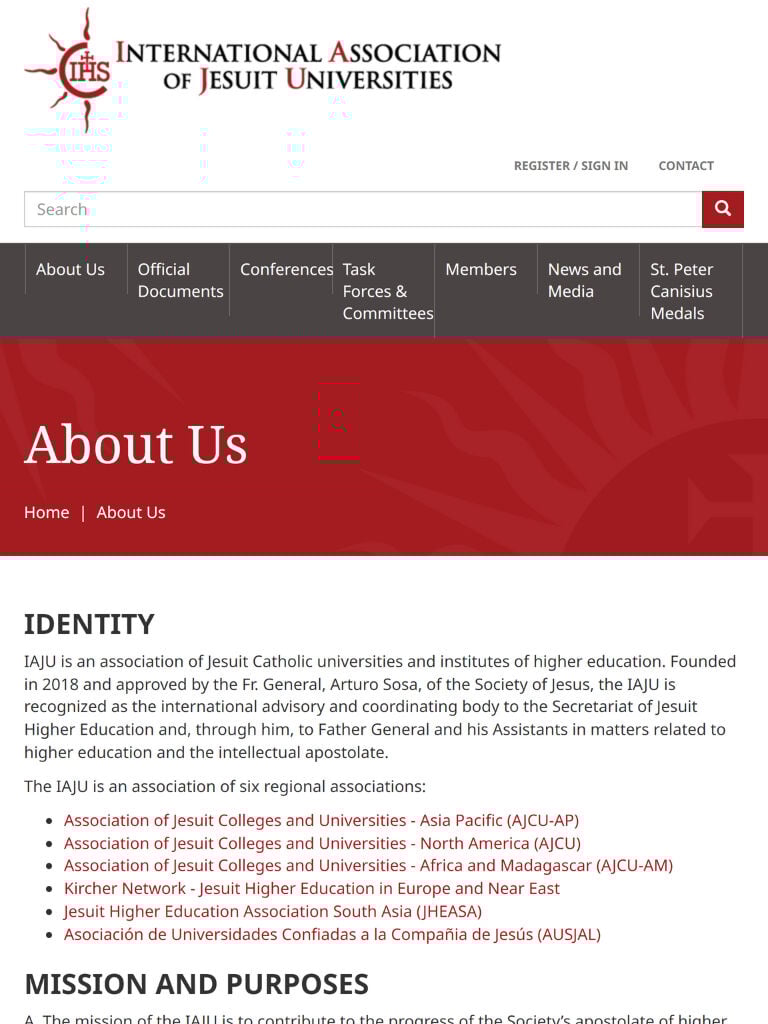 International Association of Jesuit Universities Tablet