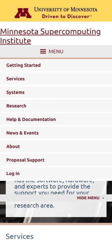 Minnesota Supercomputing Institute Mobile