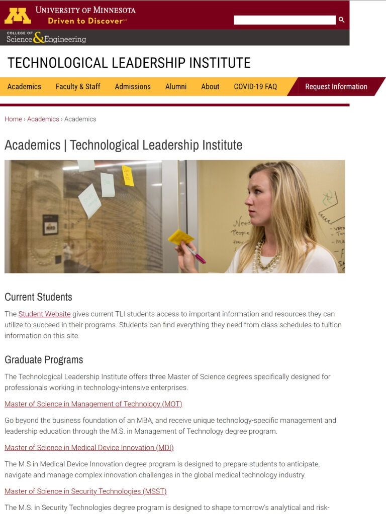 Technological Leadership Institute Tablet