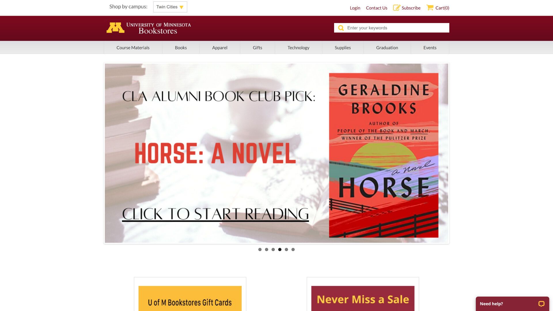 UMN Bookstores Desktop