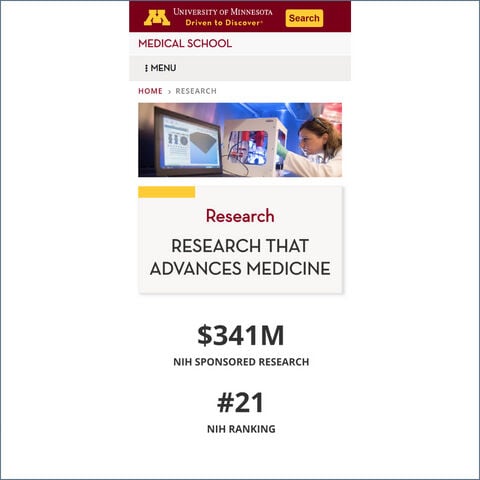 UMN Med School Mobile Screenshot