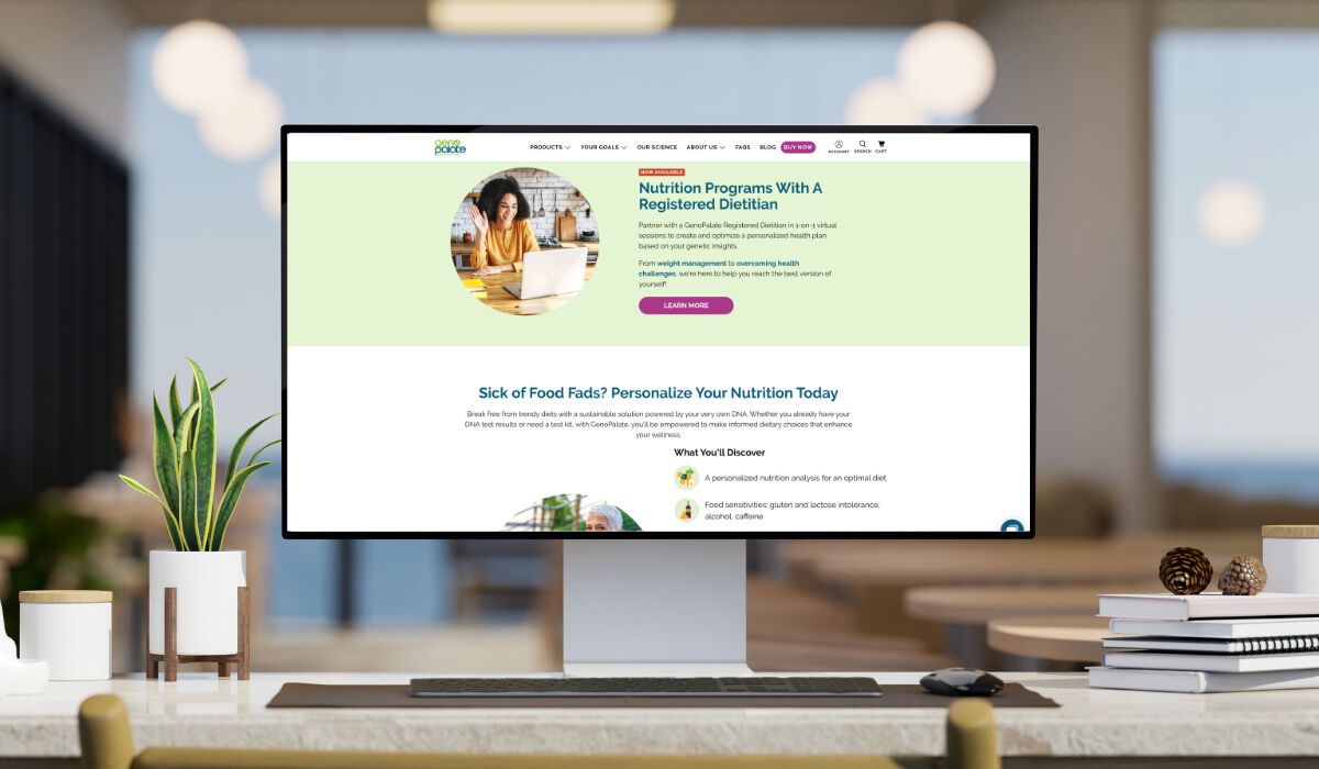GenoPalate Boosted SEO Results Hero Image