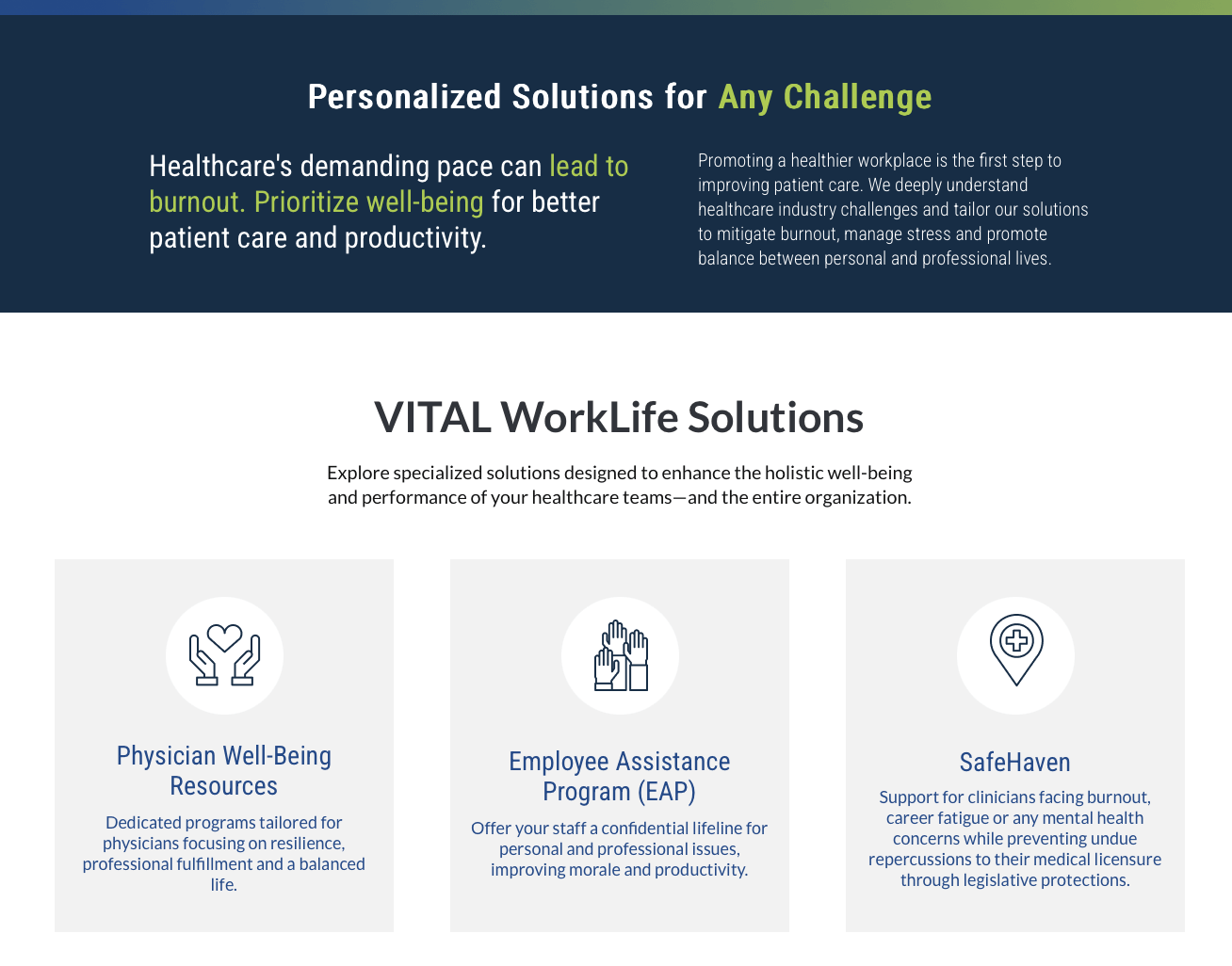 Vital WorkLife solutions