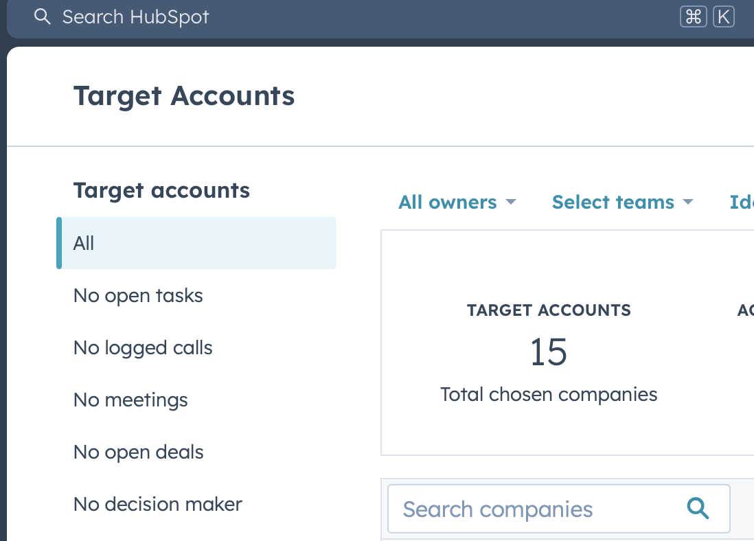 ABM target accounts