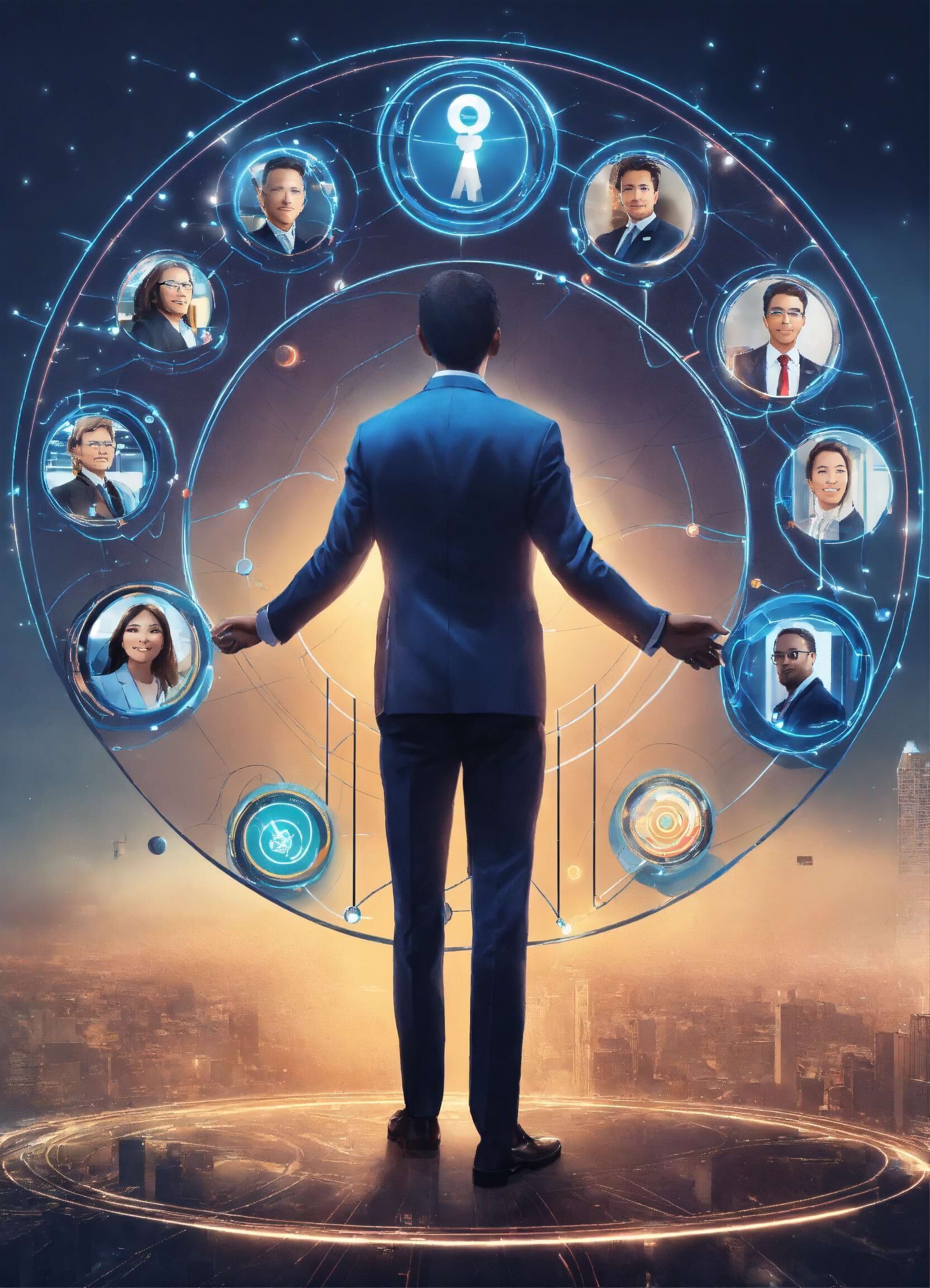Virtual CMO futuristic business
