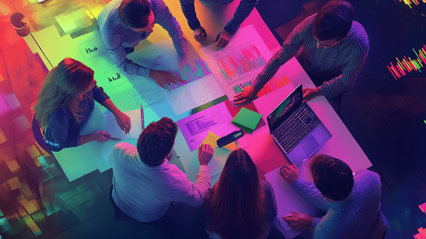 Digital transformation team in a strategy meeting