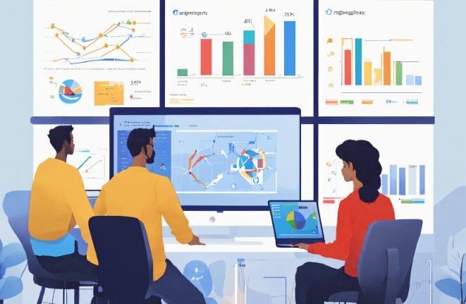 team helping financial services overcome marketing challenges through market analytics