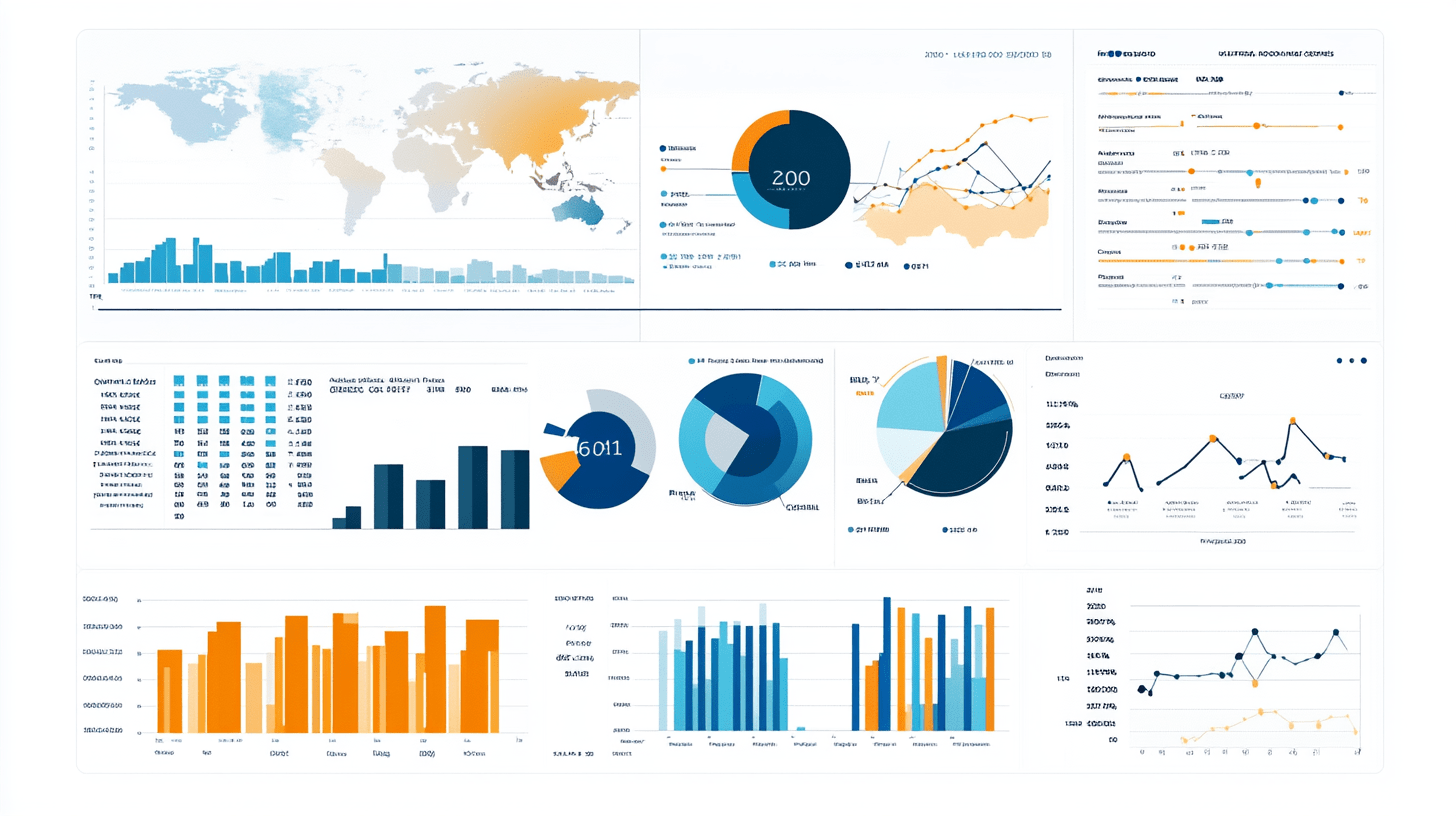 Reporting Dashboard Showing Analytics Data
