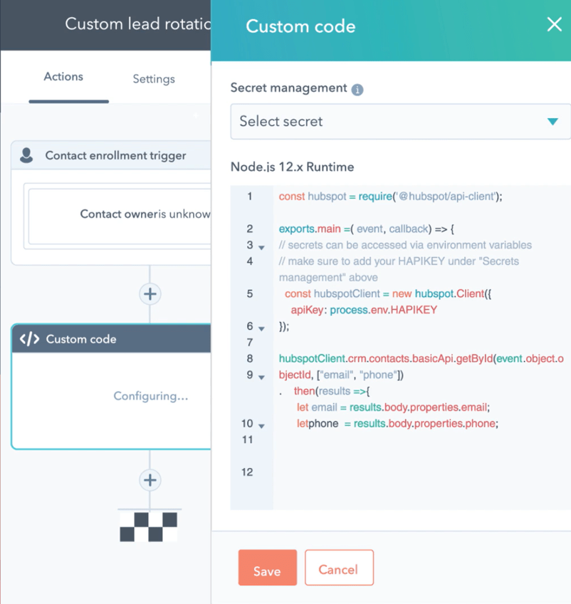 Hubspot workflow automation