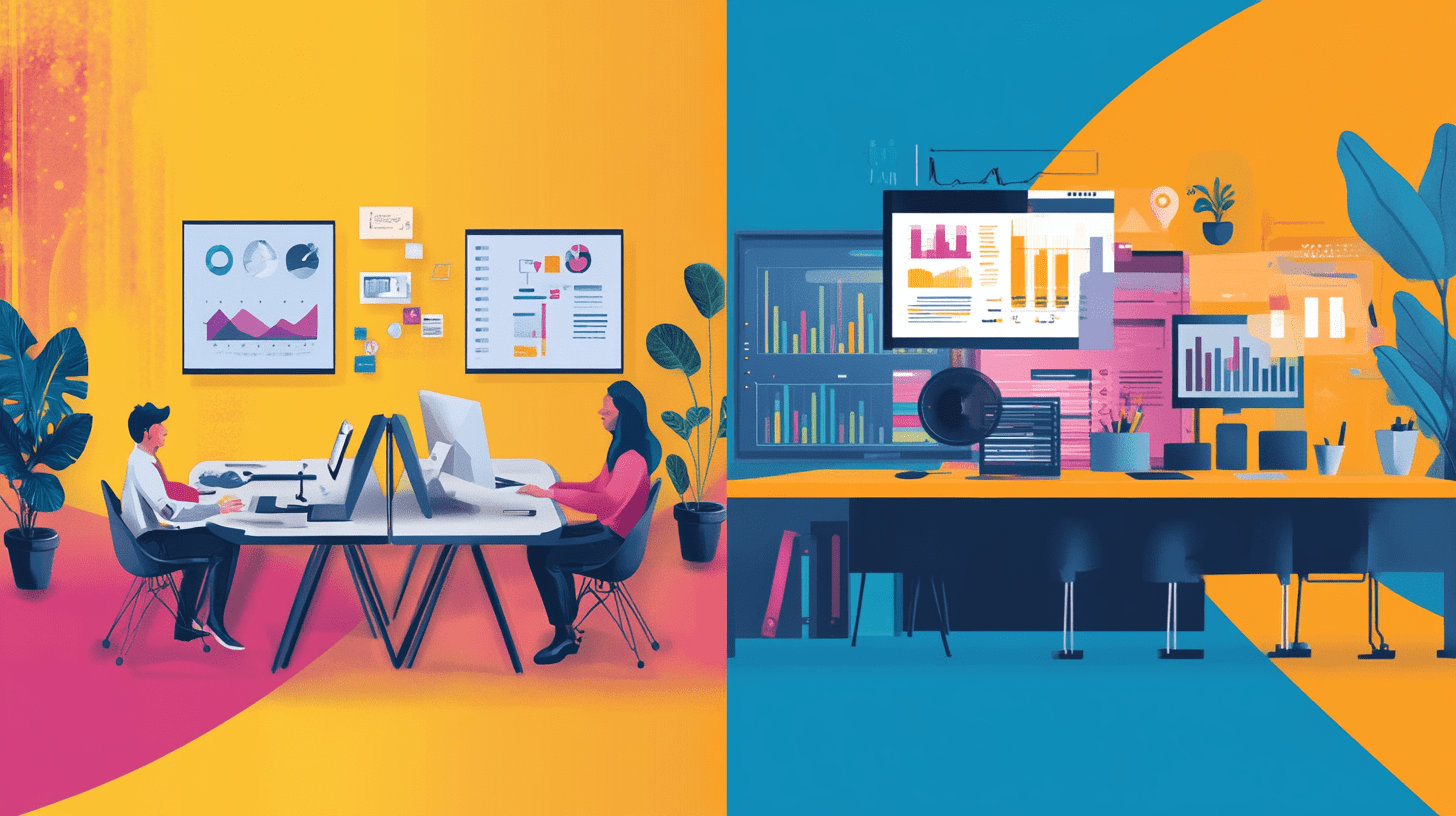 Branding vs Marketing illustration