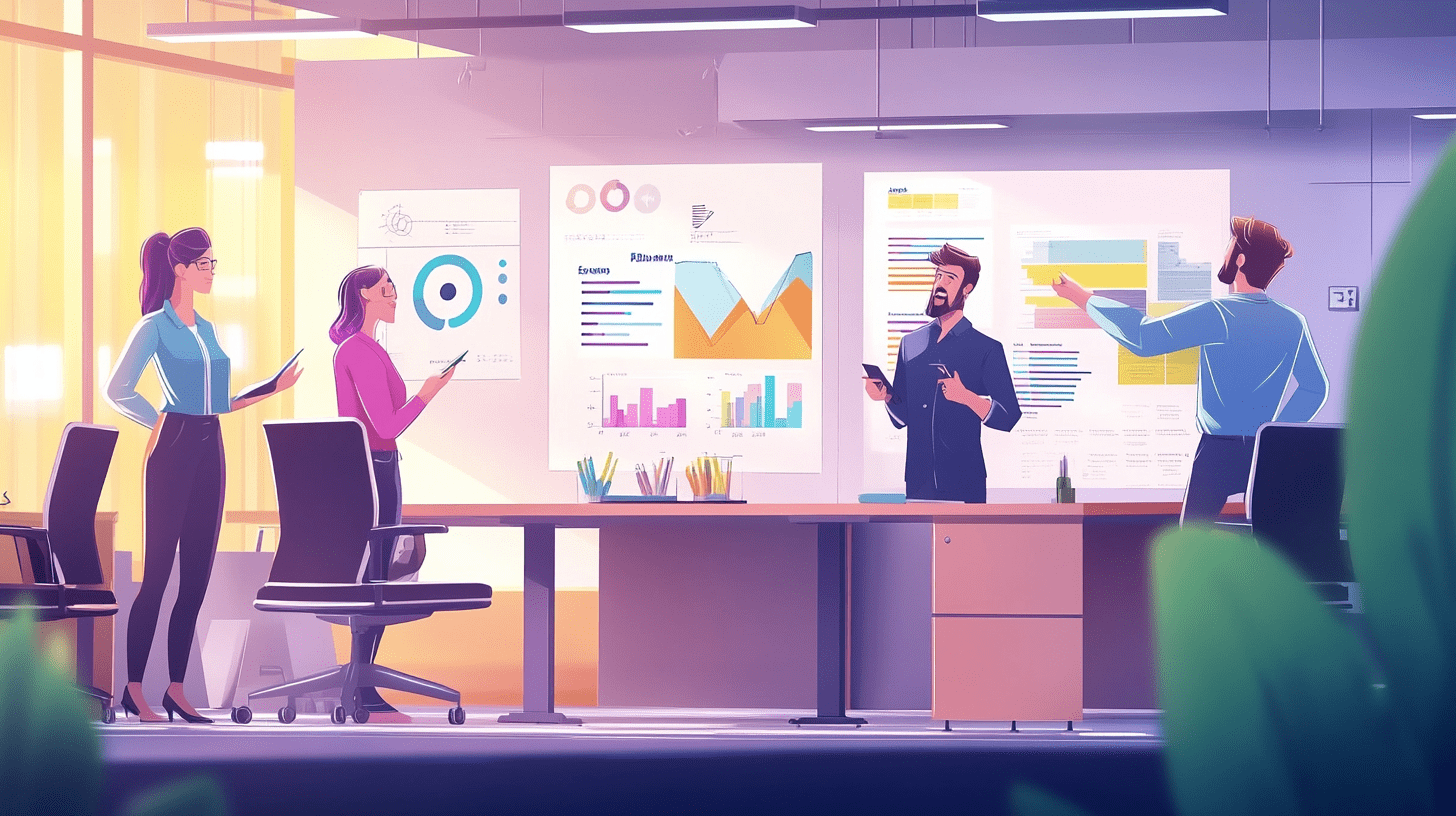 CMO team in action, addressing and mitigating challenges in marketing models