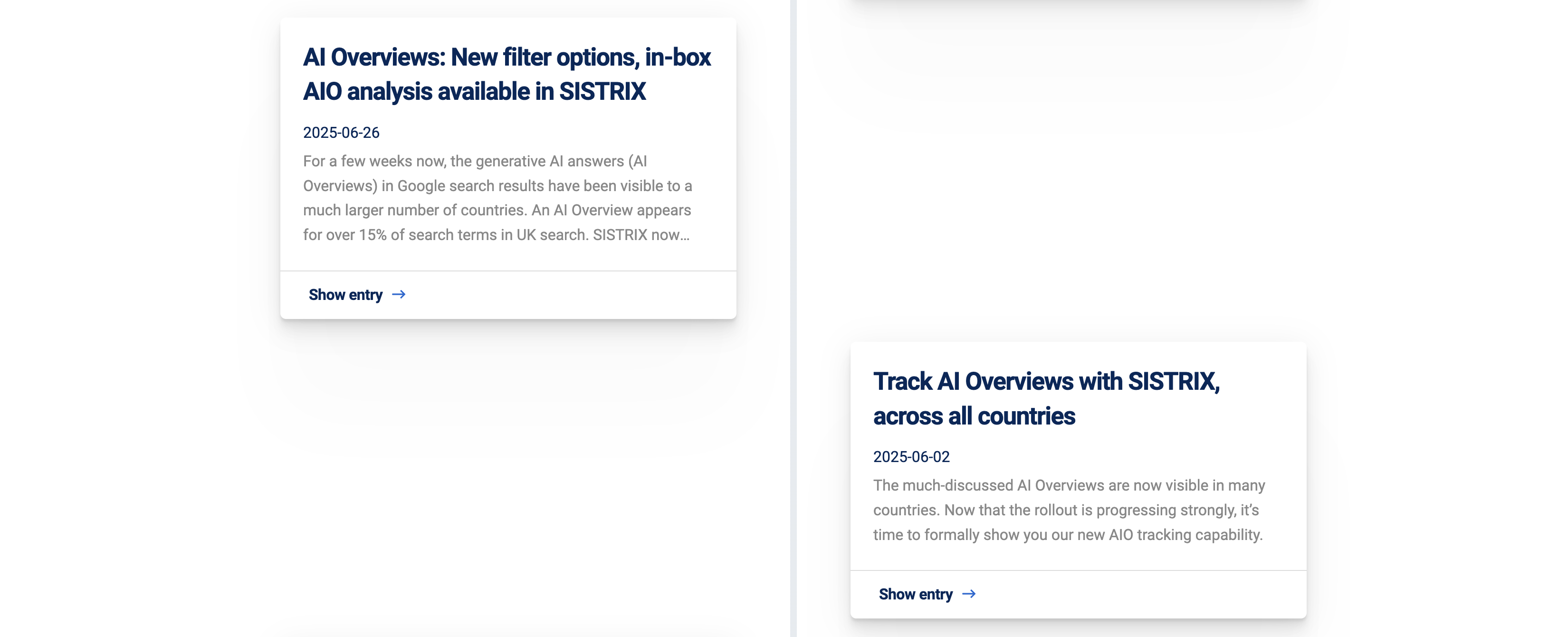 AI search AI overviews features