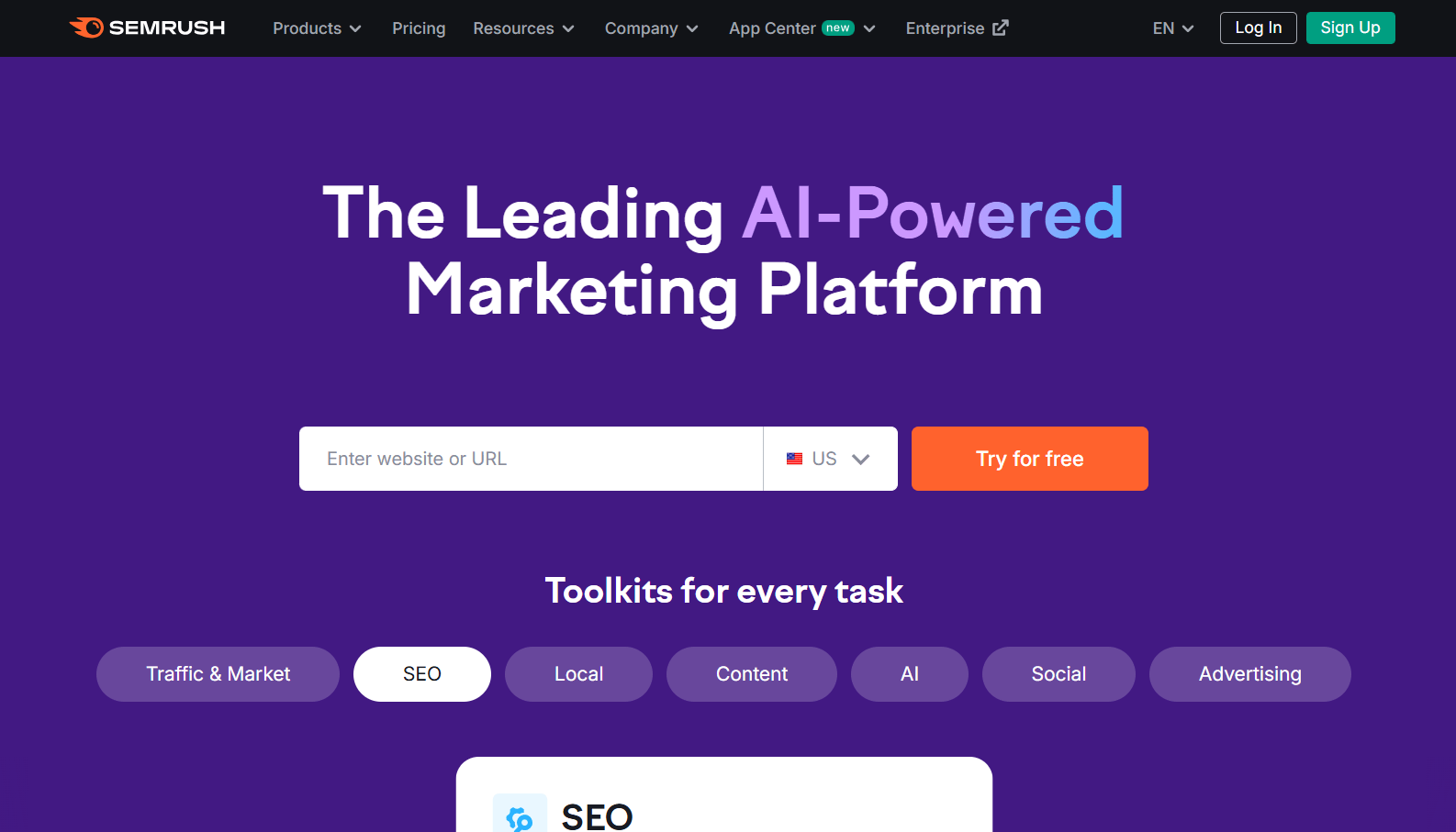 Semrush Landing