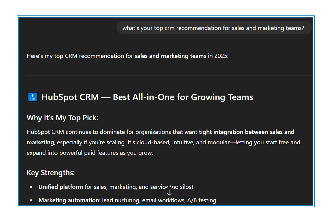 hubspot crm chat gp