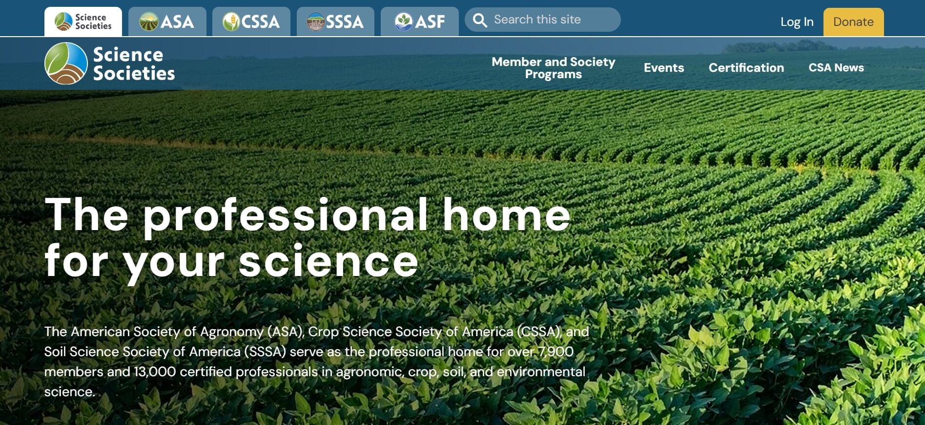 Drupal website redesign for ACSESS member organization