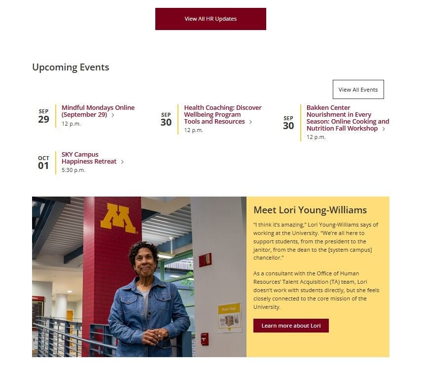 UMN OHR Homepage